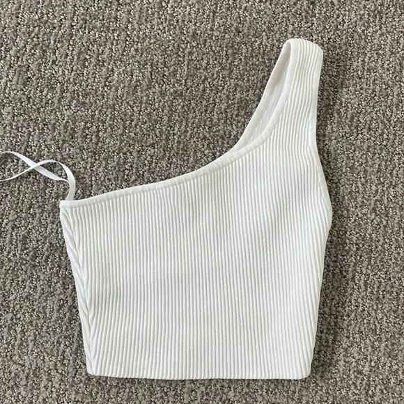 Aritzia Babaton one shoulder knit top - Picture 1 of 3